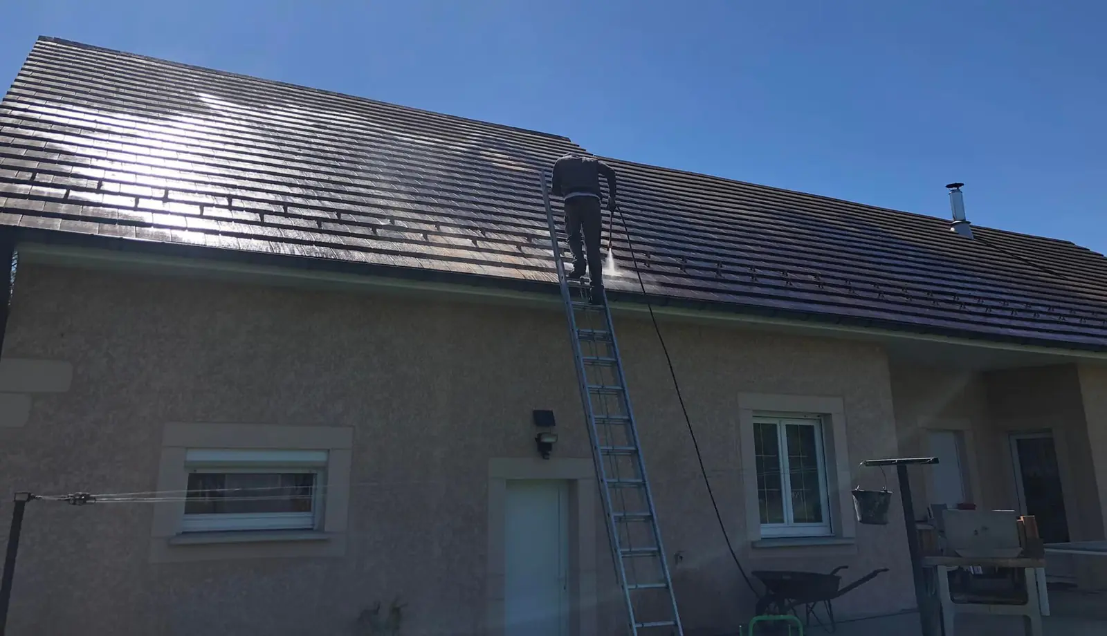 Traitement anti-mousses, Hydrofuge à Plancher-Bas